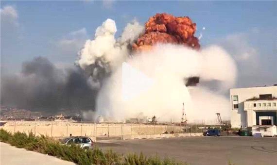 ویدئوهایی از لحظات اولیه انفجار بزرگ بیروت