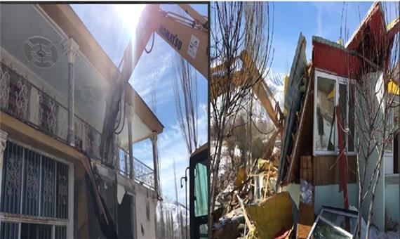 تخریب ویلای غیرمجاز دو مقام مسئول در فیروزکوه
