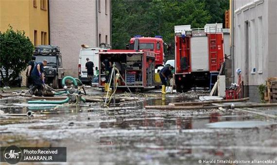 تصاویری از عمق فاجعه سیل ویرانگر در اروپا