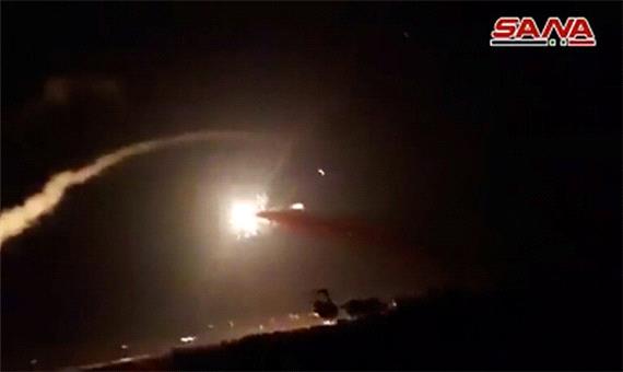 پدافند سوریه 7 موشک شلیک شده اسرائیلی را شب گذشته منهدم کرد
