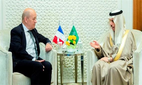 رایزنی وزیران خارجه عربستان و فرانسه درباره مسایل منطقه‌ای و راه‌های همکاری