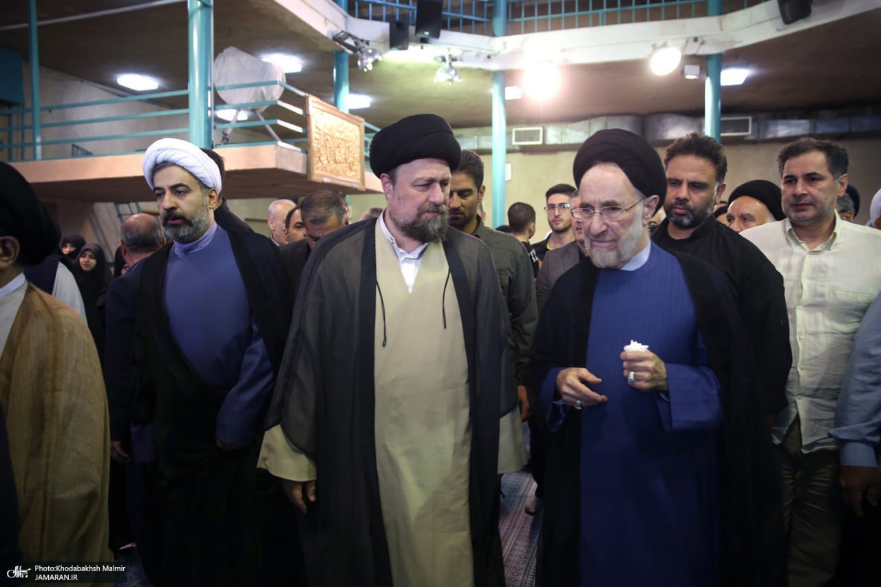 اولین حضور خاتمی در یک مراسم پس از مرخص شدن از بیمارستان