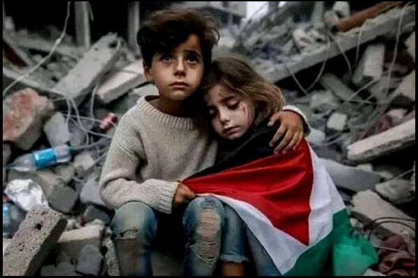 ویدئویی دردناک از کودکان غزه