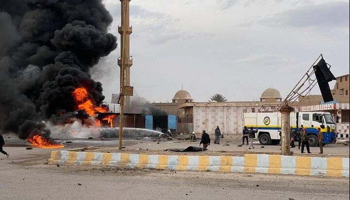 انفجارهای مشکوک در البوکمال نزدیک مرز سوریه و عراق