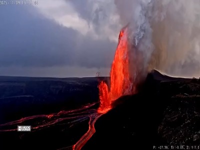 فوران آتشفشان کیلاویا در هاوایی