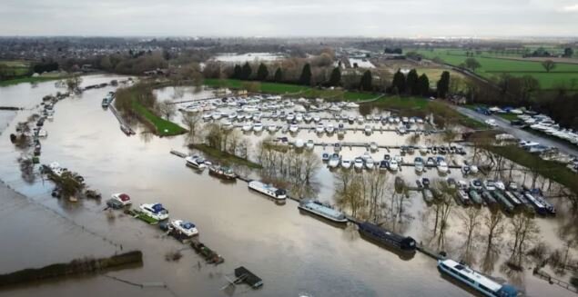 سیل شدید در انگلیس