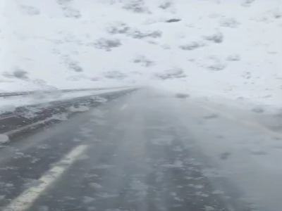 برف و کولاک شدید در سه‌راهی هشترود