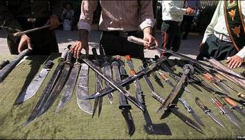 دستگیری ۵۸۰ نفر از حاملان سلاح سرد