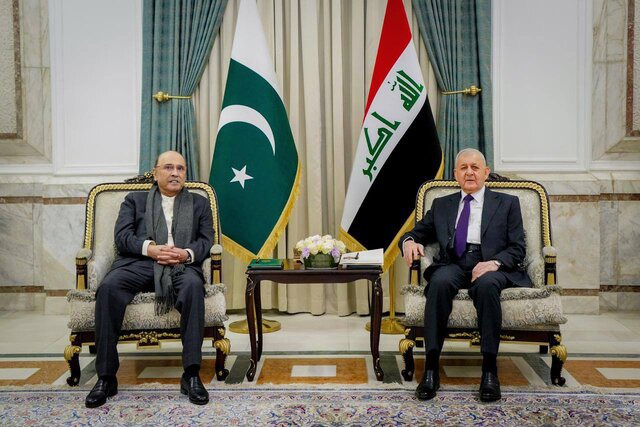 رؤسای جمهور عراق و پاکستان بر تقویت روابط تأکید کردند