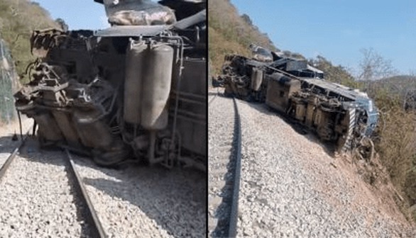 خروج قطار از ریل در مکزیک ۱۳ کشته برجا گذاشت