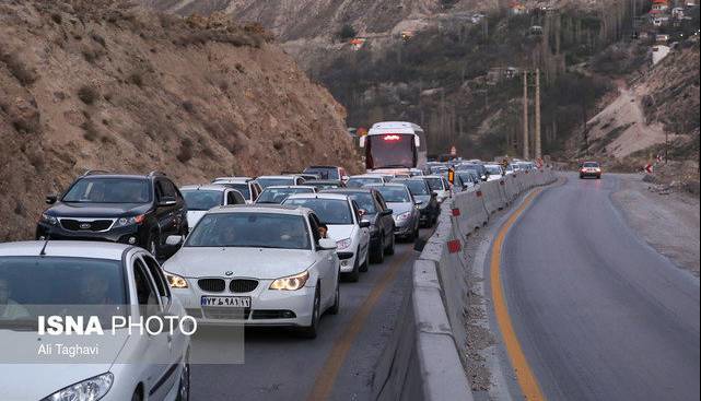 ترافیک سنگین در محورهای شمالی کشور