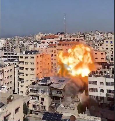 حمله رژیم صهیونیستی به مرکز پلیس غزه با ۱۳ شهید