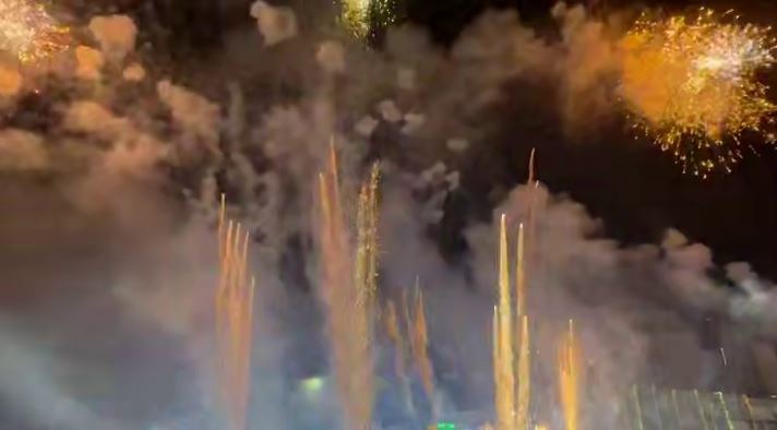 نورافشانی میدان ولیعصر (عج) تهران به مناسبت نیمه‌شعبان