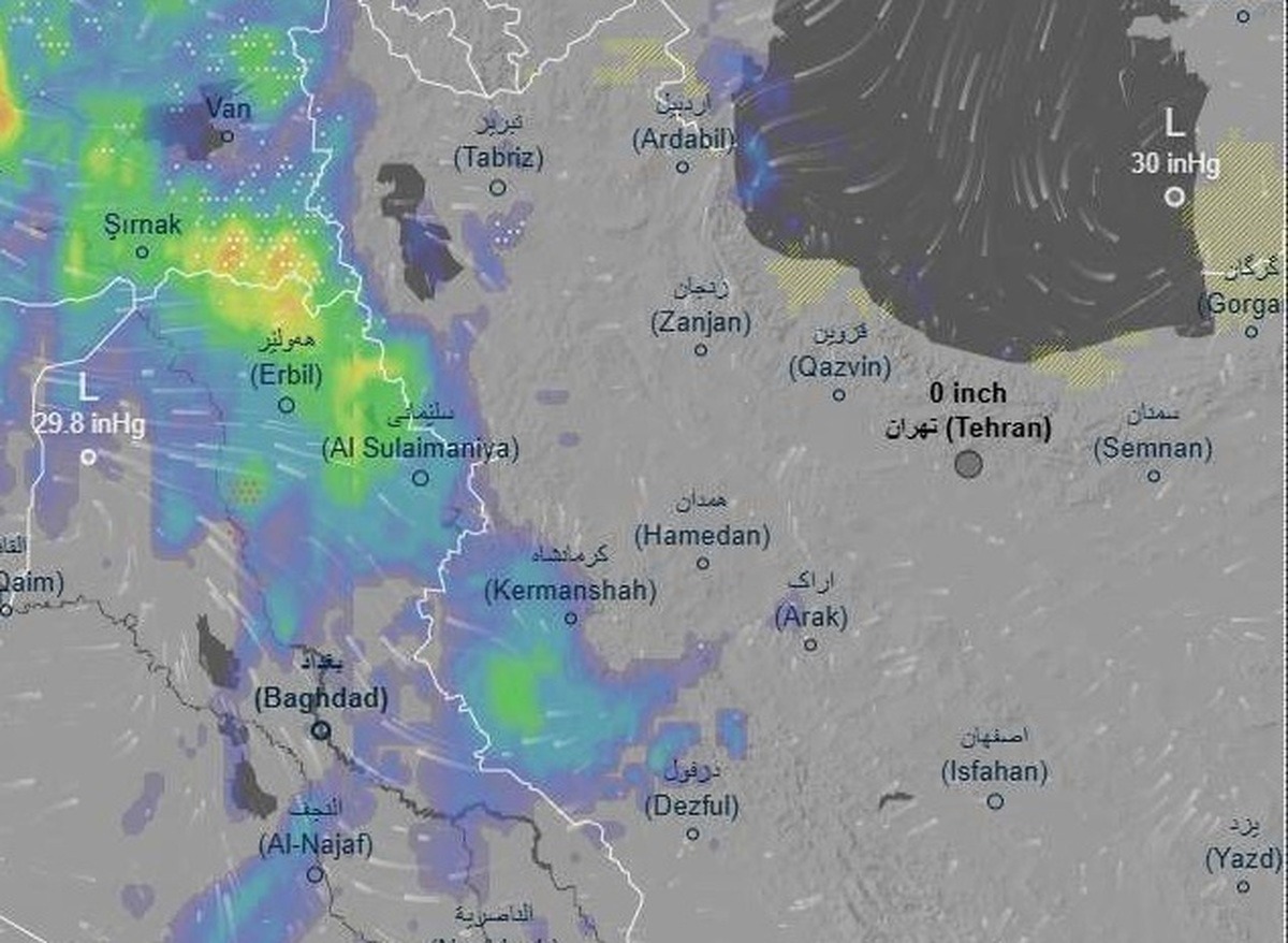 فعالیت سامانه بارشی در نوار غربی کشور از امروز