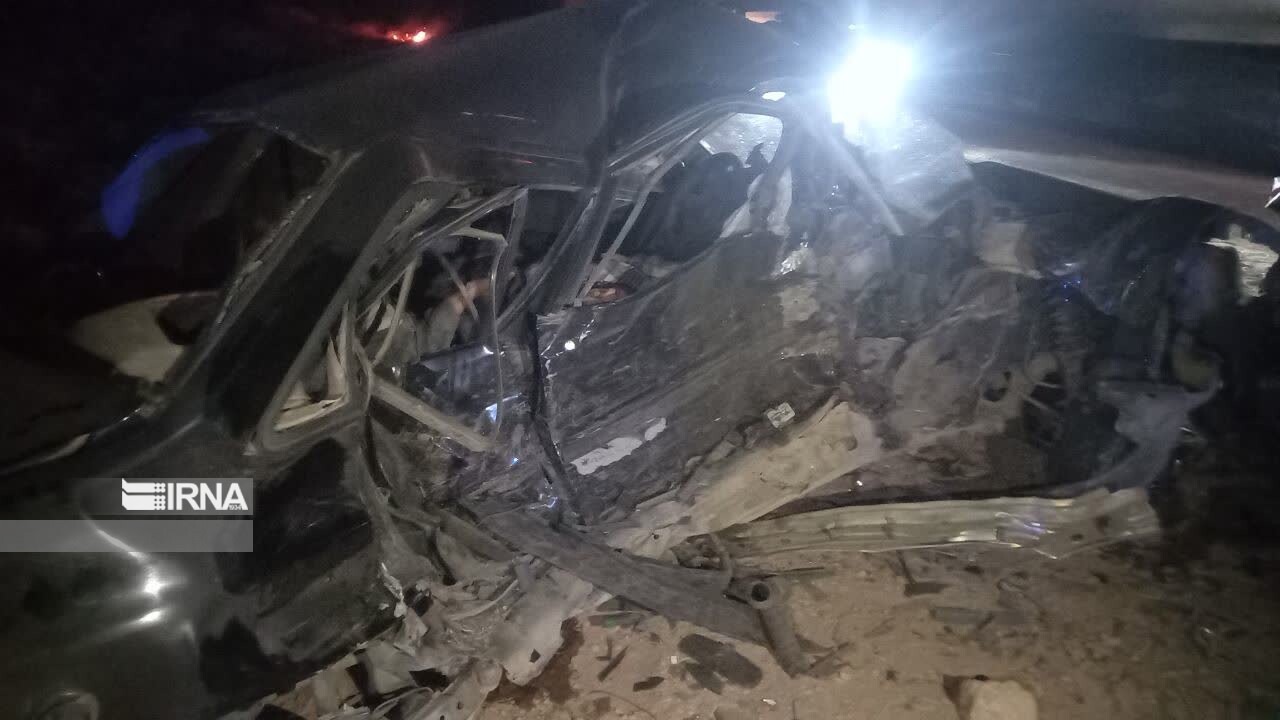 برخورد مرگبار یک دستگاه ایسوزو با خودروی پراید