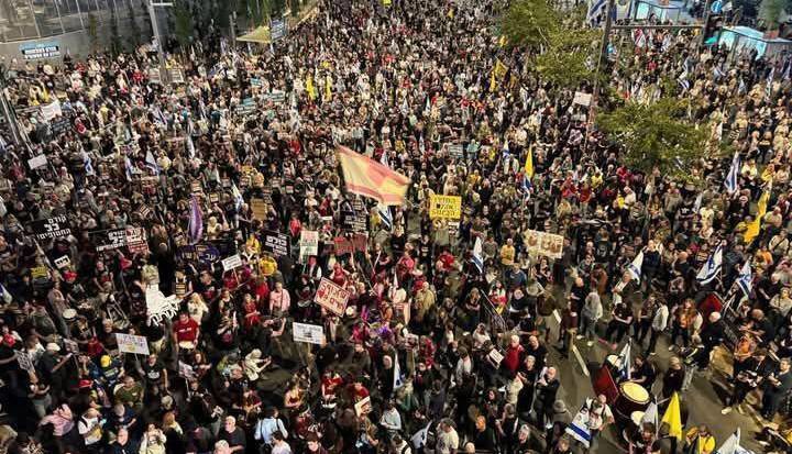 تظاهرات گسترده علیه نتانیاهو در اسرائیل