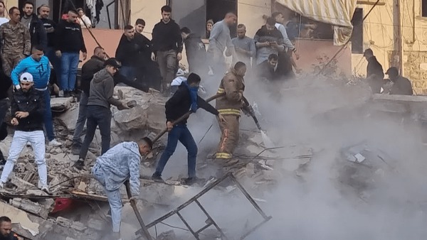 فروپاشی مرگبار یک ساختمان مسکونی در شمال لبنان