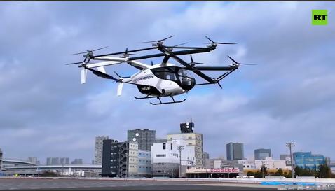 ژاپن برای اولین بار تاکسی پرنده بدون سرنشین را در توکیو آزمایش کرد