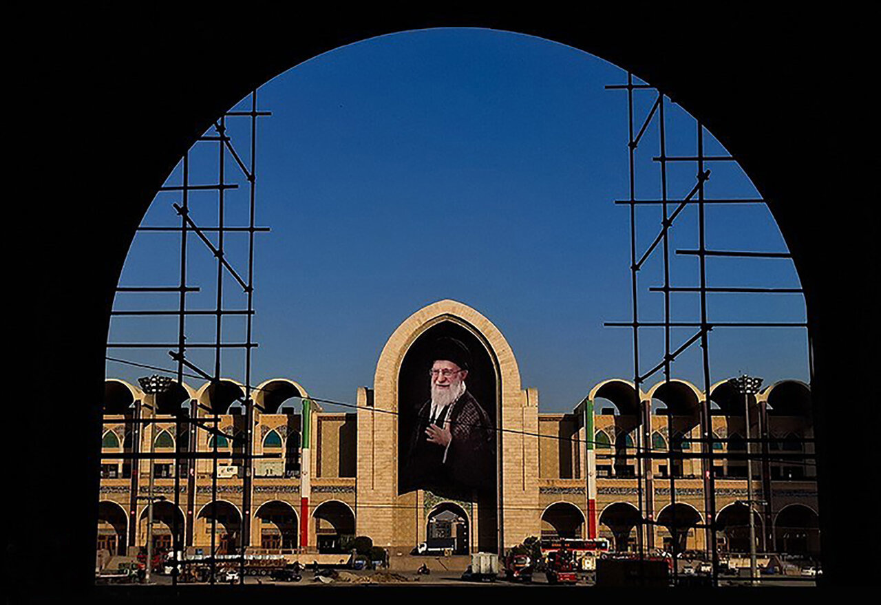 تصاویر هوایی از مصلی امام خمینی (ره) در آستانه مراسم تشییع قائد شهید امت