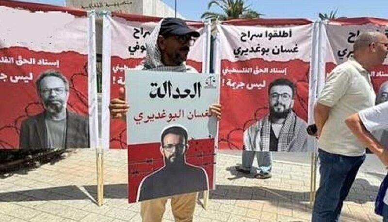 تظاهرات تونسی‌ها در حمایت از فعالان بازداشت ‌شده «ناوگان صمود»