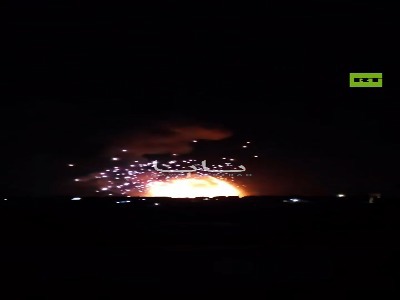 انفجار در انبار مهمات ارتش سوریه در جنوب حلب
