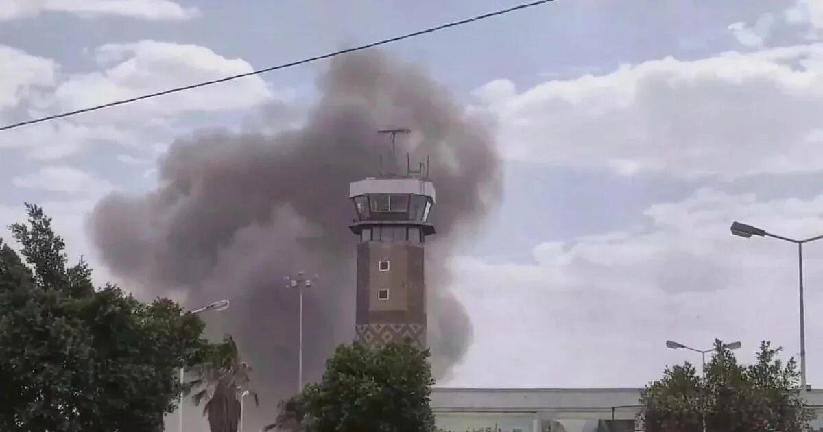 فرودگاه صنعا بمباران شد