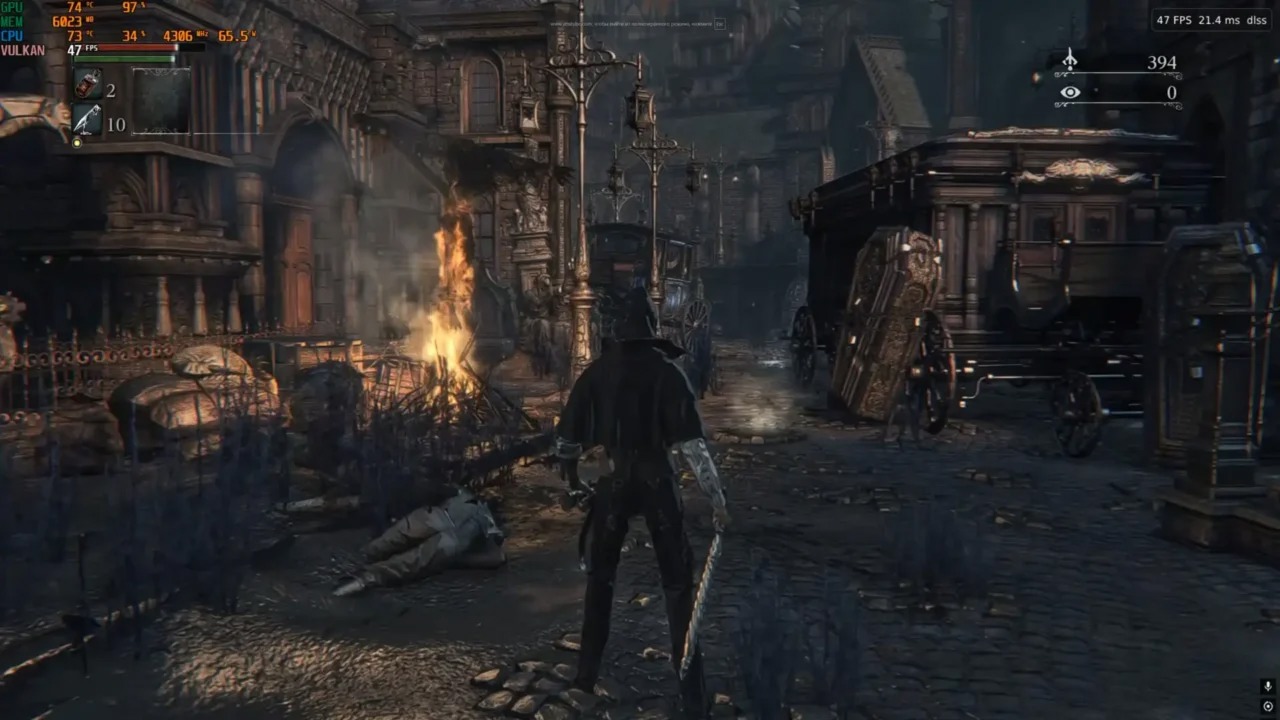 پورت غیررسمی Bloodborne با DLSS ۵ روی RTX ۳۰۷۰ لپ‌تاپی به ۴۷ فریم بر ثانیه رسید