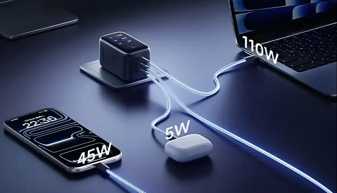 شارژر گالیم نیترید جدید بیسوس با سه پورت USB-C و نمایشگر ۱٫۸ اینچ معرفی شد