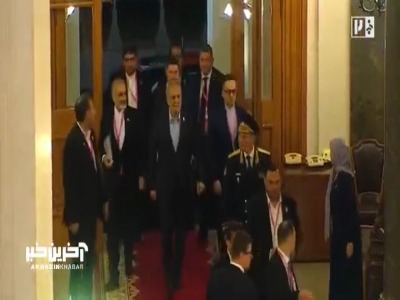 ورود رئیس‌جمهور ایران به کاخ کرملین برای دیدار دوجانبه با پوتین